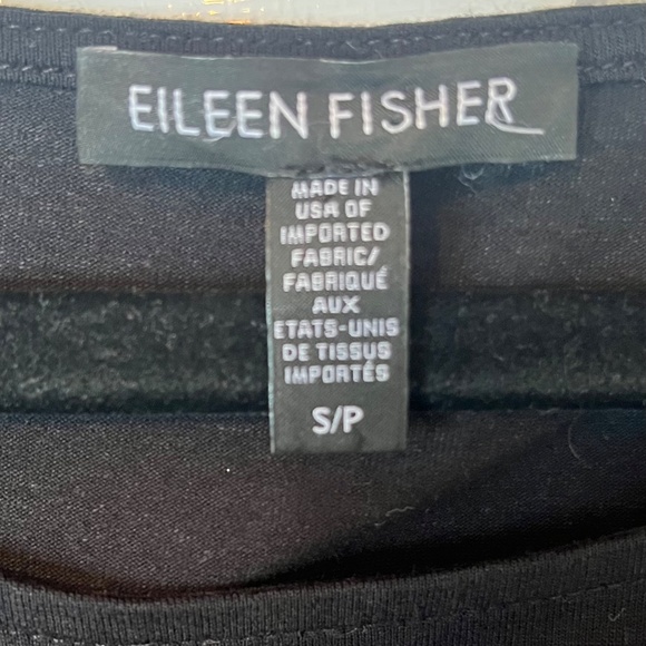 Eileen Fisher Asymmetrical Tank Top / Tunic, Black, Small - Picture 4 of 8